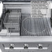 Sunstone Caprice grill setup with the stainless steel deep fryer and steamer grill insert (SUNCP-FRYER) including a fryer basket for outdoor frying and boiling.