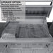 Sunstone Dallas 14 ft Hybrid Grill Island upgrade with deep fryer and steamer grill insert, basket, strainer, and cover