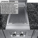 Sunstone Dallas 14 ft Hybrid Grill Island upgrade with 3-in-1 charcoal, wood, and smoking tray searing grate insert
