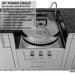 Sunstone 24-inch Power Cirque (SUN24PCB) 65,000 BTU triple burner system with a stainless steel cover and integrated flexible faucet.