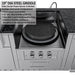 Sunstone 19-inch diameter circular steel griddle attachment with oil pan, designed for Mongolian-style outdoor cooking on a Power Cirque burner.