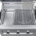Sunstone SCPMAGNOLIA10 Magnolia ADA grill upgrade 3-in-1 charcoal/wood smoking tray insert beneath cooking grates.