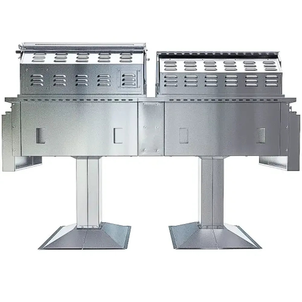 Sunstone Ruby-Hybrid Pro Duo Post Mount rear vented hood design with dual pedestal supports