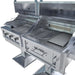 Sunstone Ruby-Hybrid Pro Duo Post Mount side prep shelf and integrated smoker vent controls