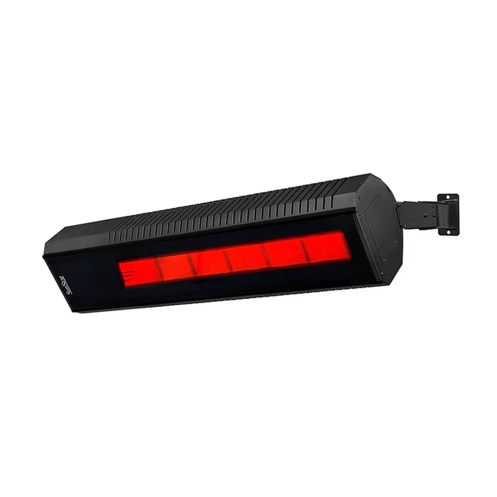 High-capacity SunStar 50N10-SGL1560 infrared heater featuring wind-resistant Schott Robax tinted ceramic glass.
