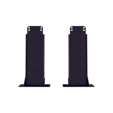 SunStar 560353 fixed ceiling patio heater mount kit with two black mounting brackets and base plates, shown on a white background.