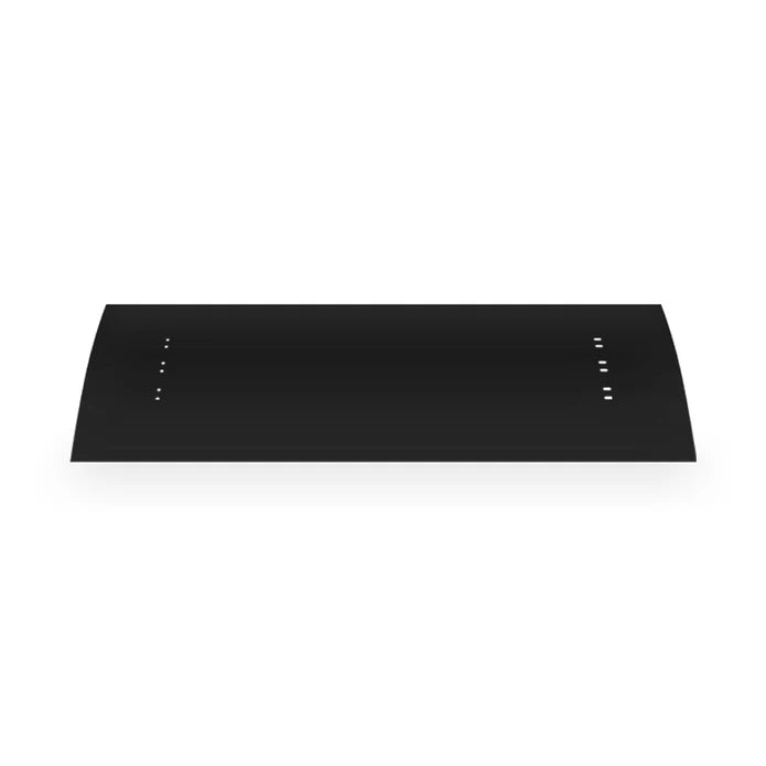 SunStar 566300 black patio heater heat shield panel with pre-drilled mounting holes, shown on a white background.