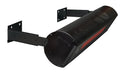 Wall-mounted SunStar SGL1560 48-inch glass gas heater showing adjustable mounting brackets for angled heat.