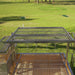 Tagwood BBQ26SS XL Santa Maria grill upper warming rack and hanging hook rail detail