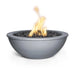 The Outdoor Plus Sedona Metal Powder Coat Fire Bowl - Smooth Gray Finish