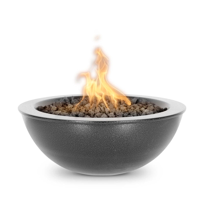 The Outdoor Plus Sedona Metal Powder Coat Fire Bowl - Silver Vein Finish