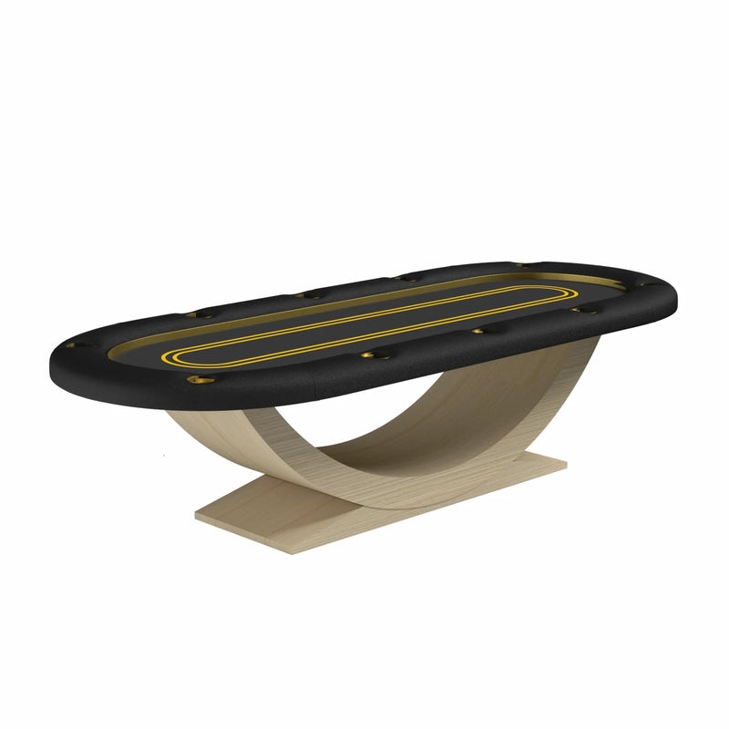 Arts Gameroom Siamun Poker Table - White Oak