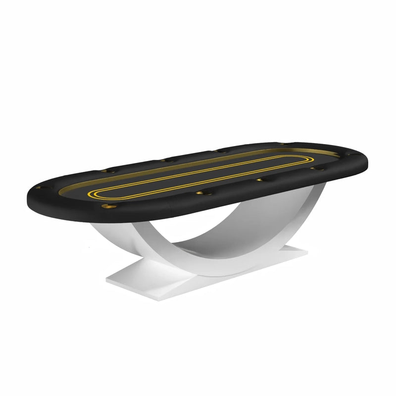 Arts Gameroom Siamun Poker Table - White