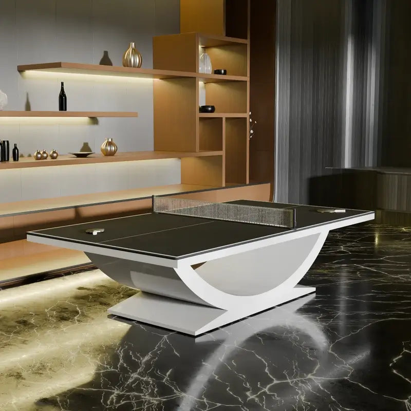 Arts Gameroom Siamun Ping Pong Table - White Lifestyle