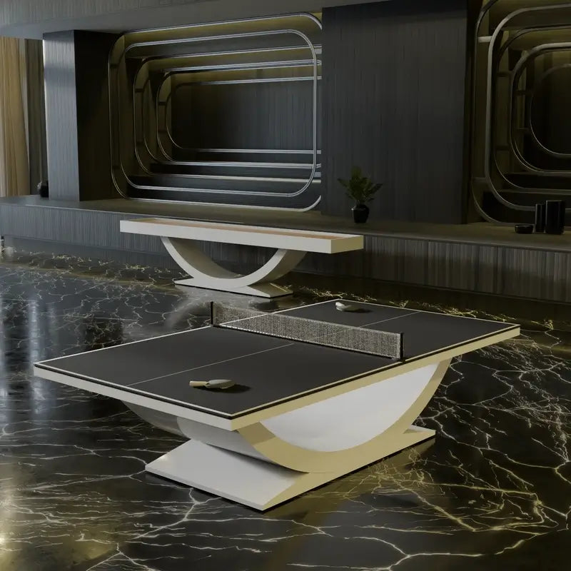 Arts Gameroom Siamun Ping Pong Table - White Table