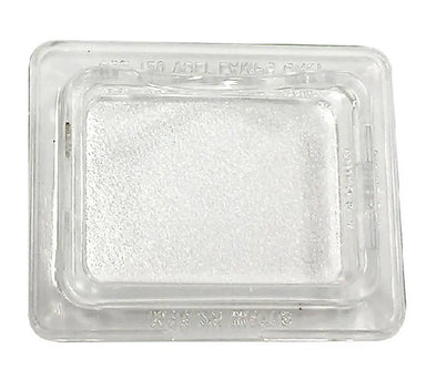 Sunstone P-Lightcover tempered glass grill light cover, clear rectangular lens replacement with raised border, shown on white background.