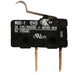 Sunstone P-Electrode auto-ignition valve electrode replacement switch, black microswitch with metal lever and two terminals, close-up on white background.