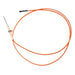 Sunstone Ruby R-GIMwire-IR impulse igniter wire for IR back burner, orange ignition cable with ceramic electrode probe and black connector, grill replacement part.
