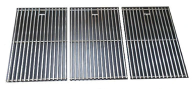 Sunstone P-GSet5B 304 stainless steel cooking grate set for 42-inch grill, three-piece rod grates with lift handles on white background.