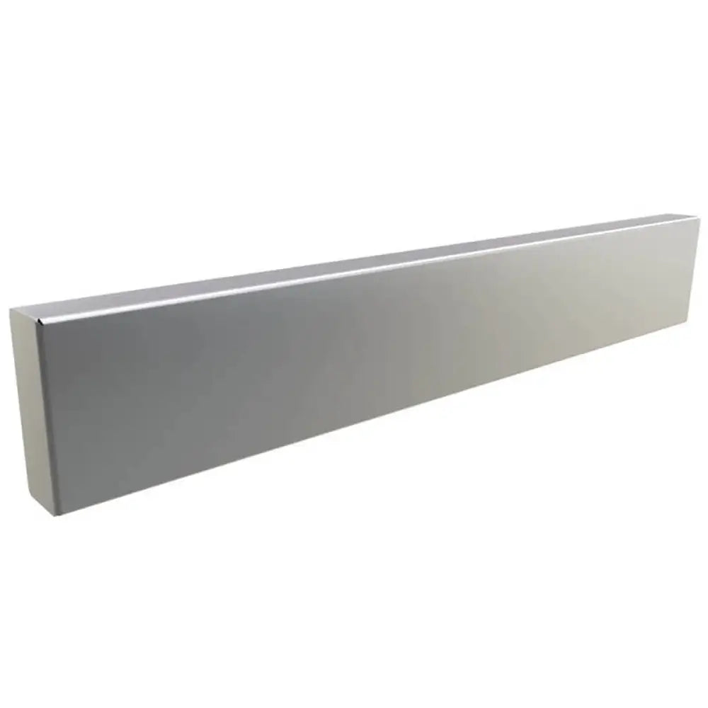Sunstone SWC12ECR 12-inch stainless steel end crown molding panel for outdoor kitchen wall cabinet finishing.