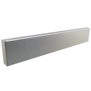 Sunstone SWC12ECR 12-inch stainless steel end crown molding panel for outdoor kitchen wall cabinet finishing.