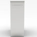 Front view of the Sunstone 12-inch spice rack drawer showing the modern horizontal towel bar handle and seamless stainless steel cabinet face for a luxury grill island.