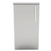 Front view of Sunstone SBC18FSD 18-inch base cabinet featuring a left-hinged 304 stainless steel door.