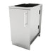 Sunstone SBC18FSD 18-inch outdoor kitchen storage cabinet with left-swing door and stainless steel finish.