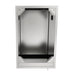 Top-down view of Sunstone 18-inch cabinet interior showing structural corner brackets and spacious storage area.