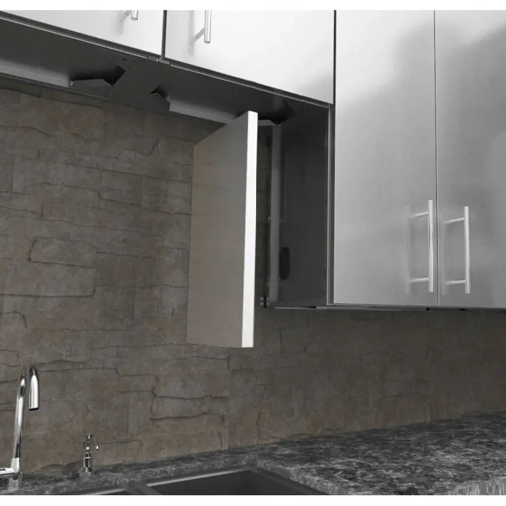Front and rear installation views of the Sunstone SWC21EP 21-inch height end panel for outdoor kitchen wall units.