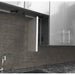 Front and rear installation views of the Sunstone SWC21EP 21-inch height end panel for outdoor kitchen wall units.