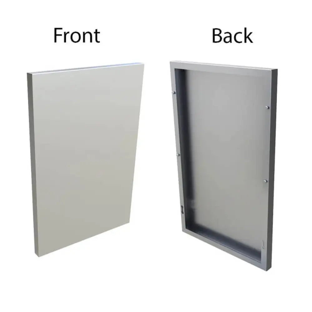 Profile view of the Sunstone SWC21EP 21-inch side panel showcasing the slim-line mounting edge for a flush finish.