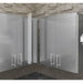 Sunstone SWC3SPF 3-inch spacer panel installed between two stainless steel wall units for a flush, professional finish.