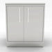 Front-facing view of Sunstone 30-inch weather-sealed dry storage pantry cabinet featuring a flush-mount design and brushed stainless steel finish.