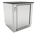 Sunstone SAC30APC 30-inch fridge appliance cabinet with 21" outdoor refrigerator installed under granite countertop (fridge and counter not included).