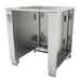 Sunstone SAC30APC 30" fridge appliance cabinet (fits 21" fridge), stainless interior housing with utility access for outdoor kitchen installation.