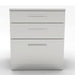Sunstone SBC30STD 30-inch triple drawer base cabinet front view featuring sleek stainless steel finish and three horizontally stacked storage drawers with modern bar handles.