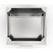 Overhead view into the Sunstone 30-inch base cabinet showing the spacious drawer interior and the heavy-duty corner brackets used for secure countertop mounting.