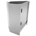 High-angle view of a single Sunstone 45-degree corner cabinet transition piece designed for modular outdoor kitchen cabinet integration.