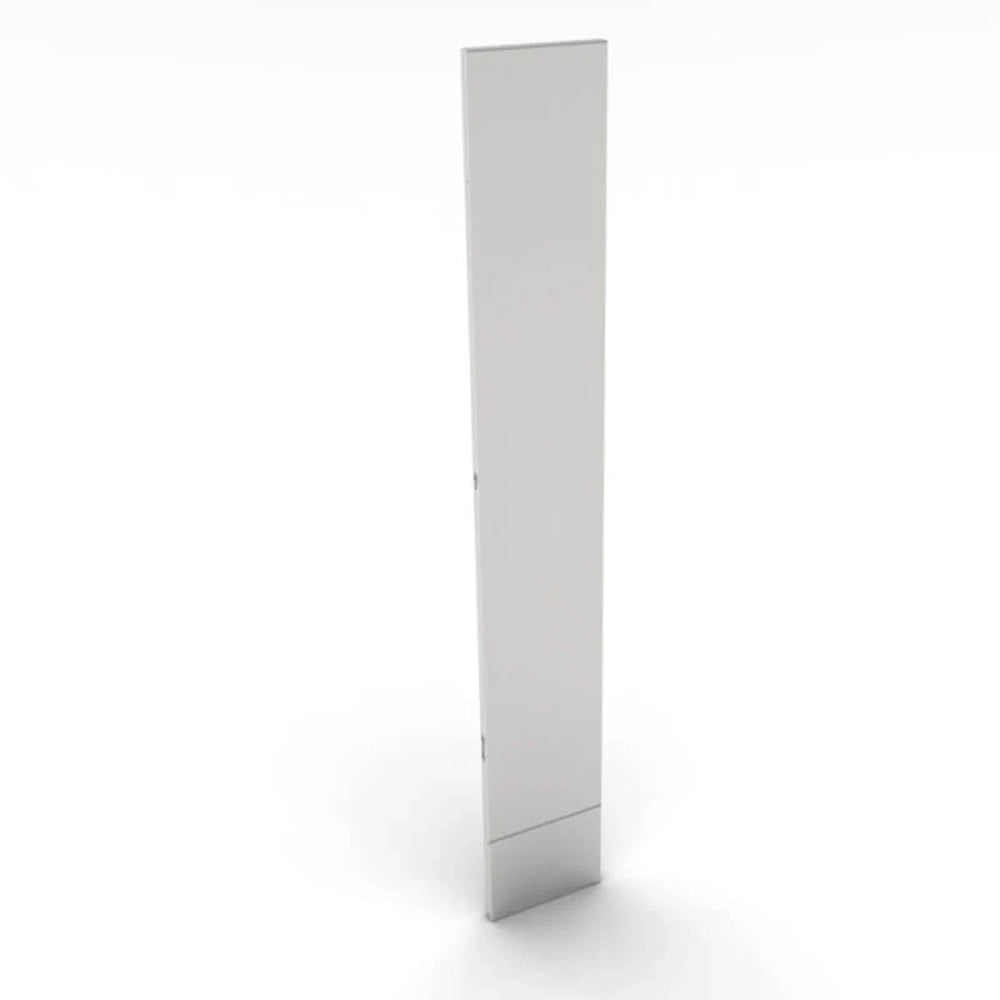 Sunstone SCC6SPB 6-inch rear stainless steel spacer panel with integrated kick plate for outdoor kitchen island back-side finishing.