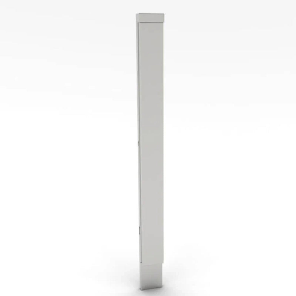 Sunstone SCC3SPF 3-inch stainless steel front spacer panel with adjustable kick plate for outdoor kitchen island cabinet filler.