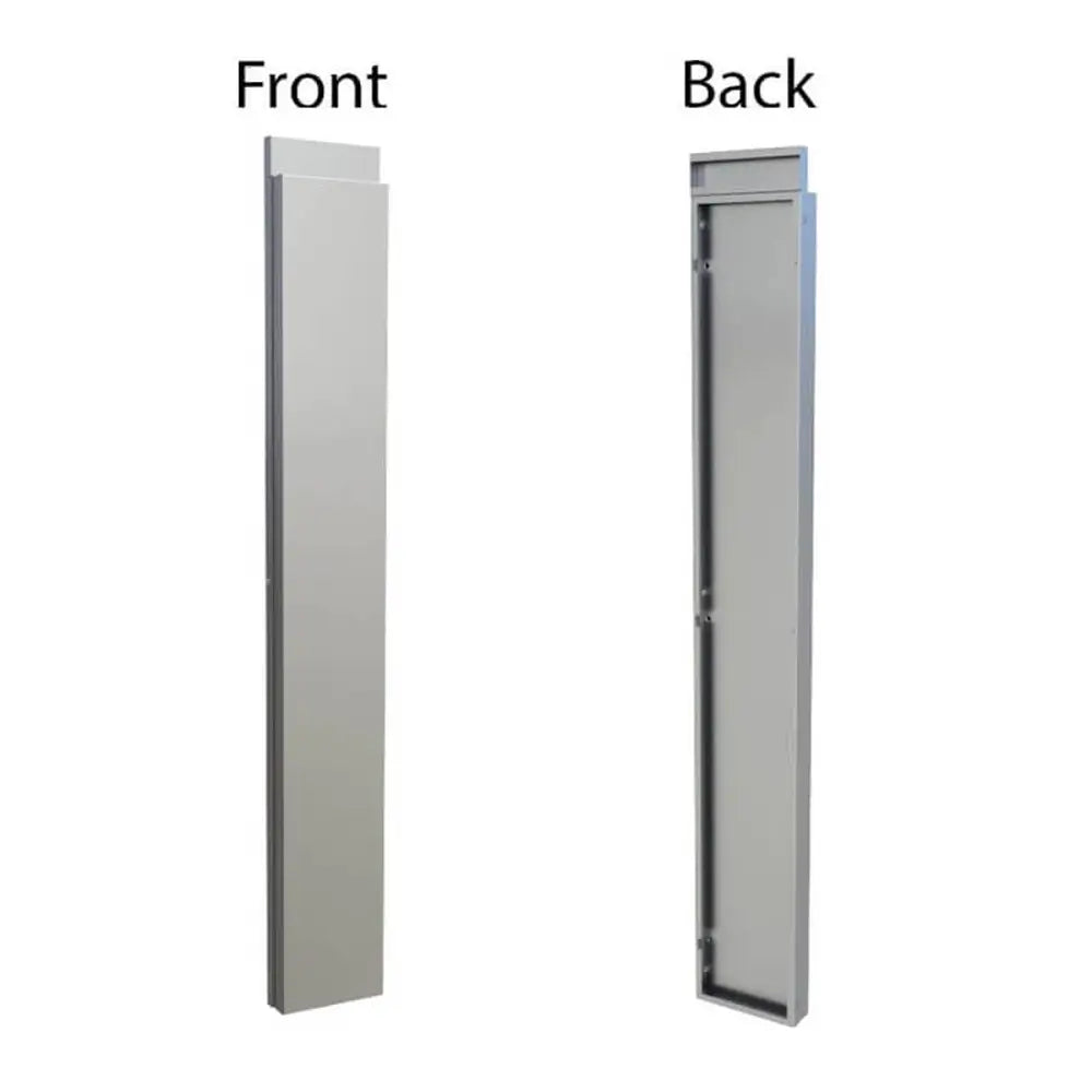 Profile view of Sunstone SWC6SPF 6-inch wide spacer panel for filling gaps in full-height wall cabinet runs.