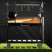 Tagwood BBQ03SI Santa Maria grill open firebox with firebrick charcoal base