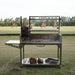 Tagwood BBQ03SS Santa Maria grill backyard cooking setup with wood storage