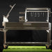 Tagwood BBQ06SS Santa Maria grill studio front view with rotisserie cage attachment