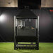 Tagwood BBQ BBQ12SI Santa Maria grill rear view with clamp attachment and crank system