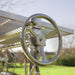 Tagwood BBQ03SS Santa Maria grill crank wheel height adjustment mechanism close-up