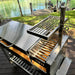 Tagwood BBQ18SS stainless steel Gaucho grill with side brazier and adjustable grate