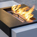The Outdoor Plus Moonstone Fire Pit – Black & White Fire Setup