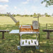 Tagwood BBQ33SS Argentine clamp grill stainless steel cooking area close-up with clamp system